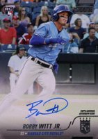 2022 Topps Stadium Club Base Autographs #SCBABW Bobby Witt Jr. Baseball Card