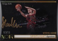 2018 Panini Noir Spotlight Signatures #SK Steve Kerr Basketball Card