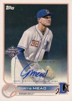 2022 Topps Pro Debut #PD57 Curtis Mead Autograph Baseball Card