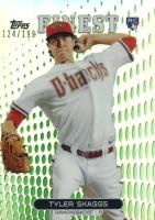 2013 Finest #51 Tyler Skaggs Green Refractor Baseball Card