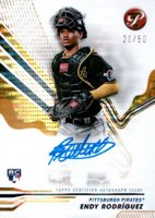 2024 Topps Pristine Pristine Autographs #PAER Endy Rodriguez Gold Pristine Baseball Card