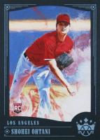 2018 Panini Diamond Kings #73 Shohei Ohtani Pitching/No Pinstripe-Blue Frame Baseball Card