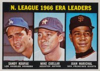 1967 Topps #234 N.L. E.R.A. Leaders Baseball Card