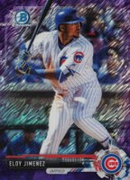 2017 Bowman Chrome Prospects #BCP230 Eloy Jimenez Purple Shimmer Baseball Card