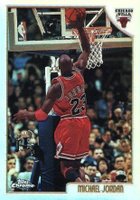 1998 Topps Chrome Preview #77 Michael Jordan Refractor Basketball Card