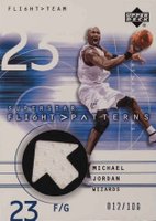 2001 Upper Deck Flight Team Superstar Flight Patterns #MJ Michael Jordan Basketball Card