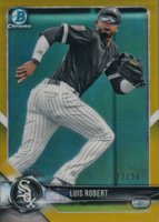 2018 Bowman Draft #BDC188 Luis Robert Chrome-Gold Refractor Baseball Card