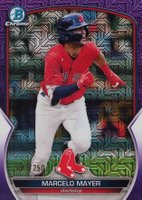 2023 Bowman Mega Box Chrome #107 Marcelo Mayer Purple Baseball Card