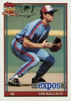 1991 Topps Desert Shield #220 Tim Wallach Baseball Card
