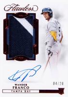 2022 Panini Flawless Rookie Patch Autographs #RPAWF Wander Franco Ruby Baseball Card