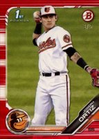 2019 Bowman Draft #BD23 Joseph Ortiz Red Baseball Card