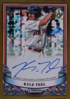 2024 Bowman Sterling Prospect Autographs #PAKT Kyle Teel Gold Refractor Baseball Card