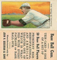 1909 Dockman & Sons # Germany Schaefer Baseball Card