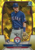 2023 Bowman Chrome Sapphire Edition #21 Josh Jung Yellow Baseball Card