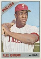 1966 Topps #104r Alex Johnson Trade statement Baseball Card