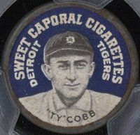 1909 Sweet Caporal Domino Discs # Ty Cobb 