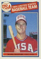 1985 Topps #401 Mark McGwire 1984 USA Baseball Team Baseball Card