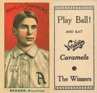 1910 Nadja Philadelphia Athletics # Chief Bender World's Champion Baseball Card
