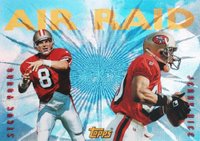 1995 Topps Air Raid #AR1 Jerry Rice/Steve Young Football Card