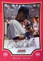 2009 Bowman Chrome #80 Derek Jeter Red Refractor Baseball Card