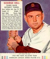 1952 Red Man Tobacco #13 George Kell Baseball Card