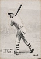 1934 Batter Up #6 Bill Terry Baseball Card
