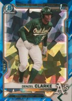 2021 Bowman Draft Chrome Sapphire Edition #BDC128 Denzel Clarke Baseball Card
