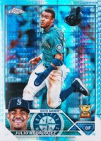 2023 Topps Chrome #200 Julio Rodriguez Prism Refractor Baseball Card