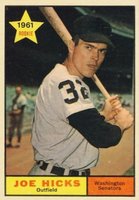 1961 Topps #386 Joe Hicks Baseball Card