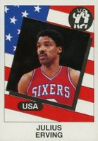 1986 Panini Supersport Italian #133 Julius Erving Basketball Card