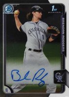 2015 Bowman Chrome Draft Pick Autograph #BCABR Brendan Rodgers Baseball Card
