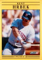 1991 Fleer #614 Kent Hrbek Baseball Card