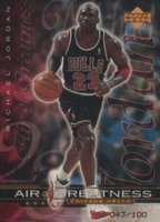 1999 Upper Deck #146 Michael Jordan Air of Greatness UD Exclusives Basketball Card