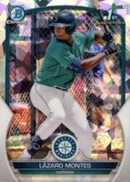 2023 Bowman Chrome Prospects #BCP58 Lazaro Montes Atomic Refractor Baseball Card