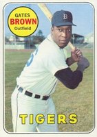 1969 Topps #256 Gates Brown Baseball Card