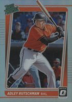 2021 Panini Donruss Optic Rated Prospect #RP16 Adley Rutschman Holo Baseball Card