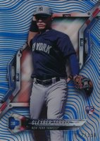 2018 Topps High Tek #HT-GT Gleyber Torres Rainbow Foil-Blue Baseball Card