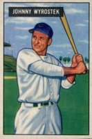 1951 Bowman #107 Johnny Wyrostek Baseball Card