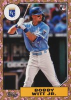 2022 Topps Japan Edition 1987 Topps Cherry Tree Variation #19 Bobby Witt Jr. Gold Baseball Card