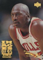 1995 Upper Deck #335 Michael Jordan Electric Court Gold Basketball Card