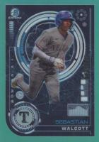 2024 Bowman Bowman AI #BAI12 Sebastian Walcott Aqua Baseball Card