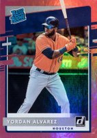 2020 Panini Donruss #45 Yordan Alvarez Holo Pink Baseball Card