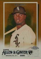 2020 Topps Allen & Ginter Chrome #256 Luis Robert Gold Refractor Baseball Card