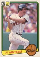 1983 Donruss #586 Wade Boggs Baseball Card