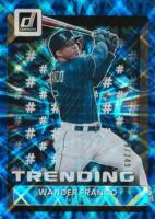 2022 Panini Donruss Trending #T7 Wander Franco Blue Baseball Card