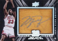 2008 Upper Deck Black Michael Jordan Signed Floor #MJ Michael Jordan Basketball Card