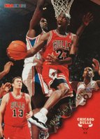 1996 Hoops #20 Michael Jordan Silver Basketball Card