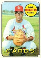 1969 Topps #232 Dave Ricketts Baseball Card