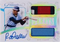 2020 Panini Flawless Greats Dual Memorabilia Autographs #GDMRC Rod Carew Baseball Card