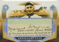 2004 SP Legendary Cuts Cut Signature #HW Honus Wagner Baseball Card
